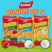 Pomsticks German original imported Laurends fine fries casual snack puffed food 70g * 2 packs
