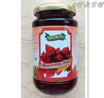 Singapore imported jam bottle SAPORITO strawberry fruit jam bottled jam 450g grams original spot