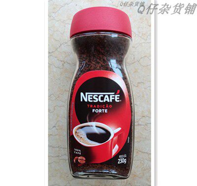 Brazil imported coffee Nestle coffee alcohol instant coffee bottle 230g pure black coffee original sugar-free spot