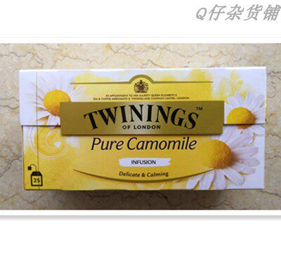 Twinings Downing Chamomile Tea in stock UK original imported fruit herbal tea bags 25 bags of tea