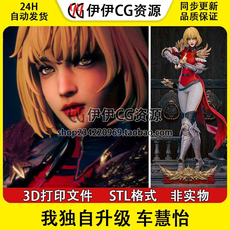 Chahae: I Level up Alone to S-Class Hunter - Printed Figure Parts Stl File 3D Model