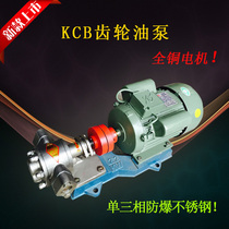 Gear oil pump motor group KCB high pressure oil diesel pump 220V 380V high flow oil self-priming pump