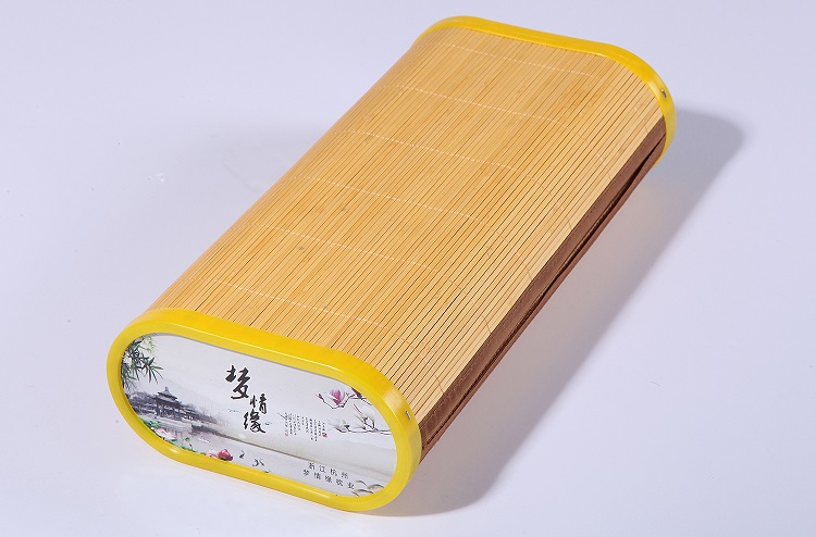 Mùa hè mát mẻ gối tre mat gối ngủ gối mạt chược mồ hôi hấp nhà gối vận chuyển đơn rỗng - Gối gối cổ