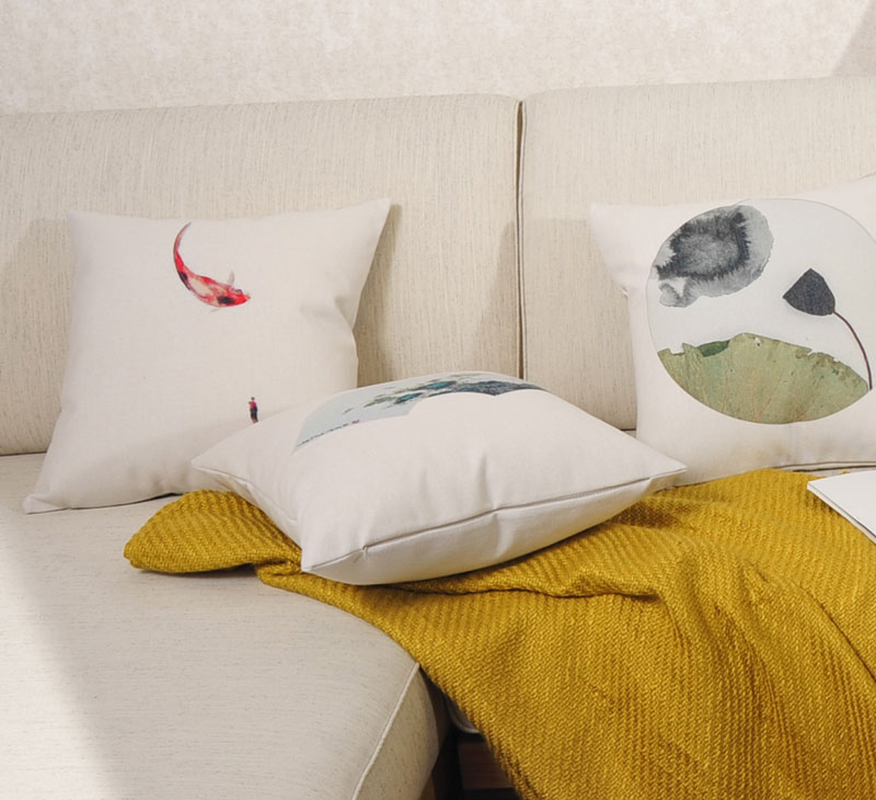 Mới đơn giản Trung Quốc Bông nặng Clubhouse Phòng trà Gối mềm Trung Quốc Phong cách Zen Đệm Amman B & B gối sofa