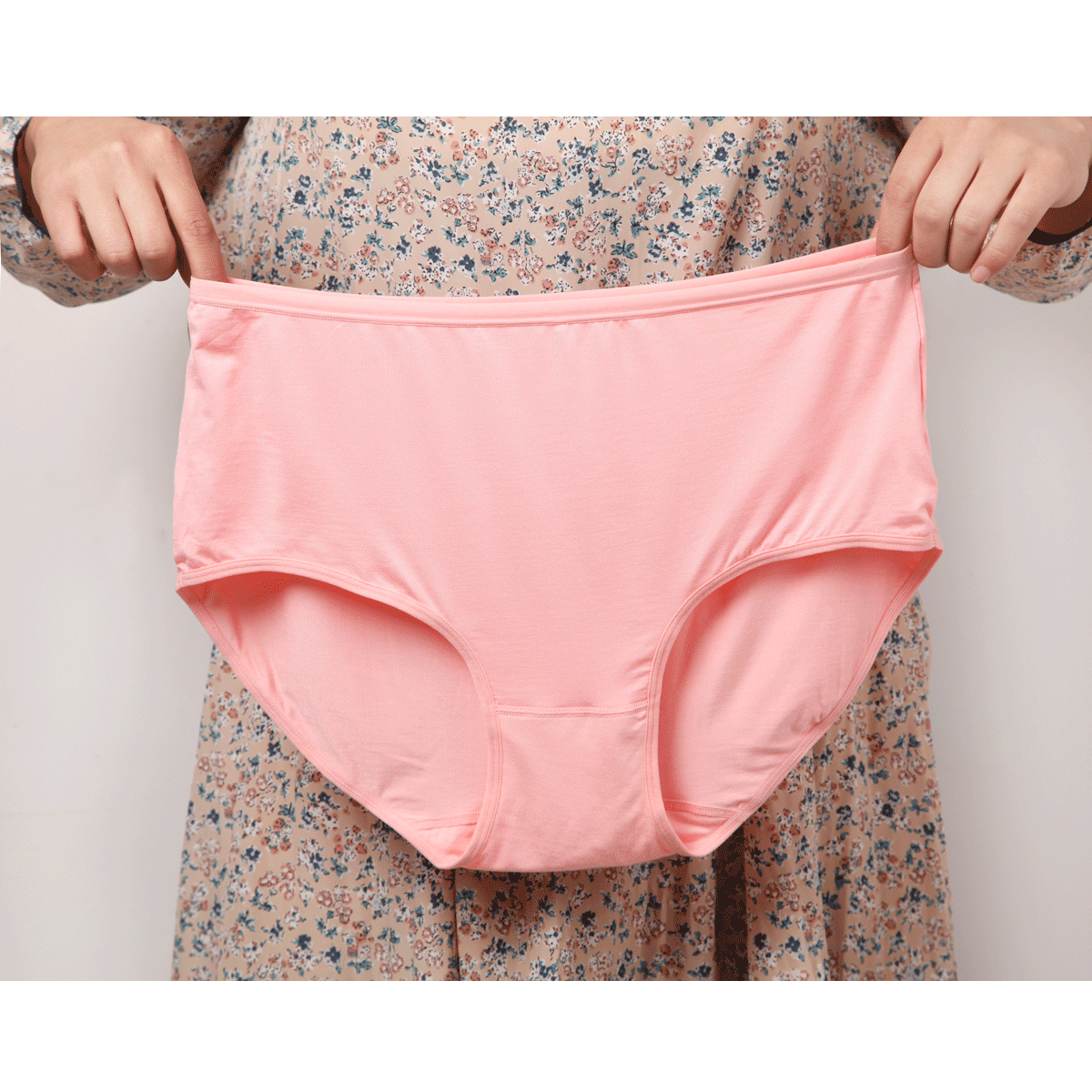 Quần cotton bằng sợi than củi chất béo cao mm cộng với phân bón XL đồ lót rộng 200 kg đồ lót học sinh