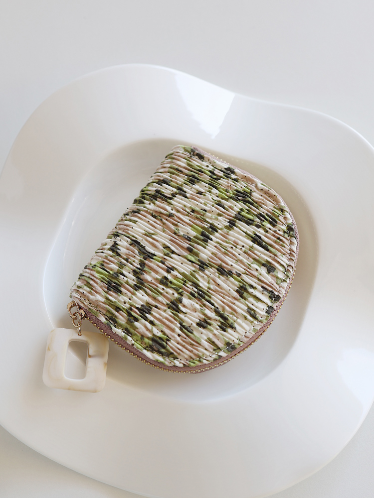 New fabric card holder wallet all-in-one bag women's fresh floral multi-card coin purse fashion fold organ card holder