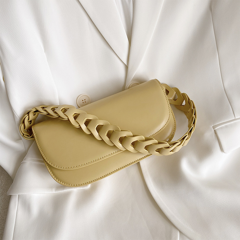 Simple French single shoulder armpit bag senior saddle bag female sliver bag bag bag