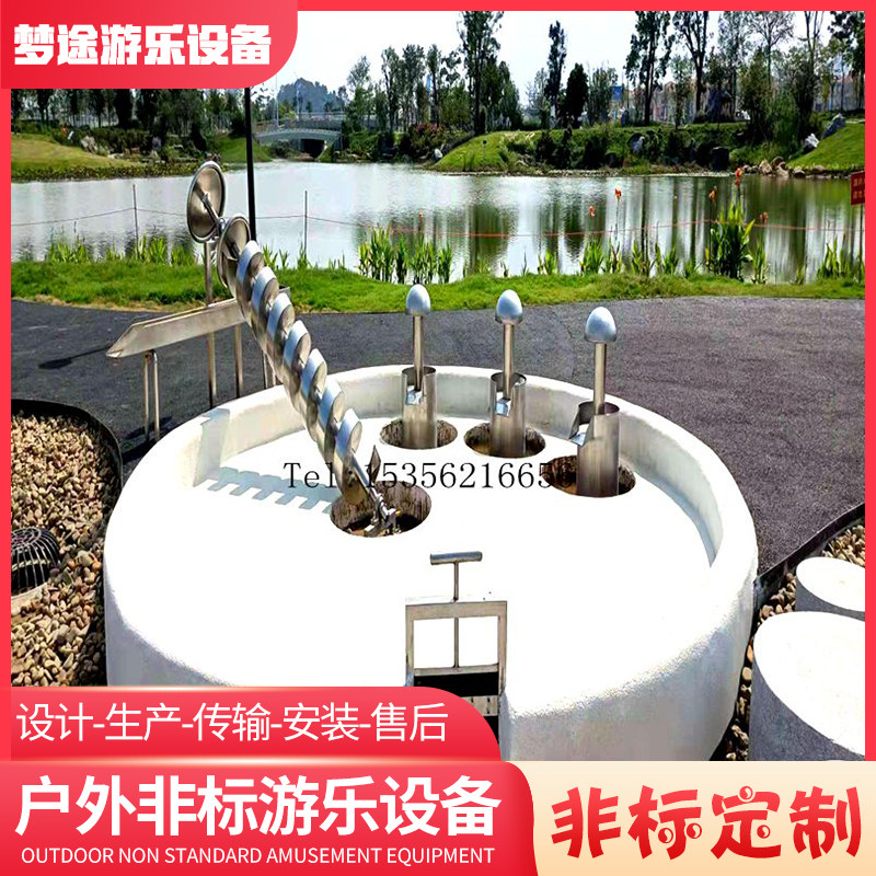 Outdoor Stainless Steel Archimedes Water water brakes Water sluice water gates Shakepool pool Composition Non-standard to do