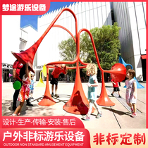 Custom microphone Kindergarten outdoor microphone Large amusement equipment Park community Square Childrens microphone