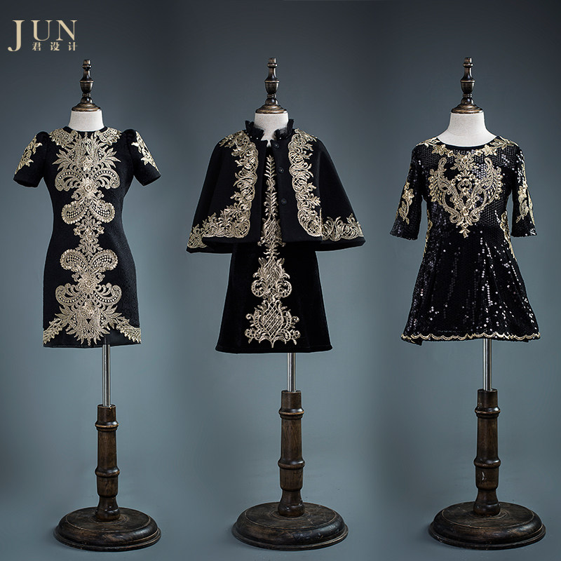 Jun Design High-end children's evening dress girl catwalk performance dress birthday party flower girl fluffy princess dress - Taobao