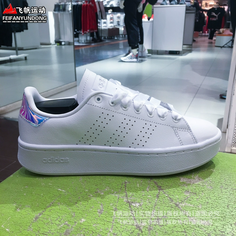 Giày adidas neo nữ 2019 mùa hè mới giày trắng thoáng khí giày thể thao giản dị EE9974 EF0141 - Dép / giày thường