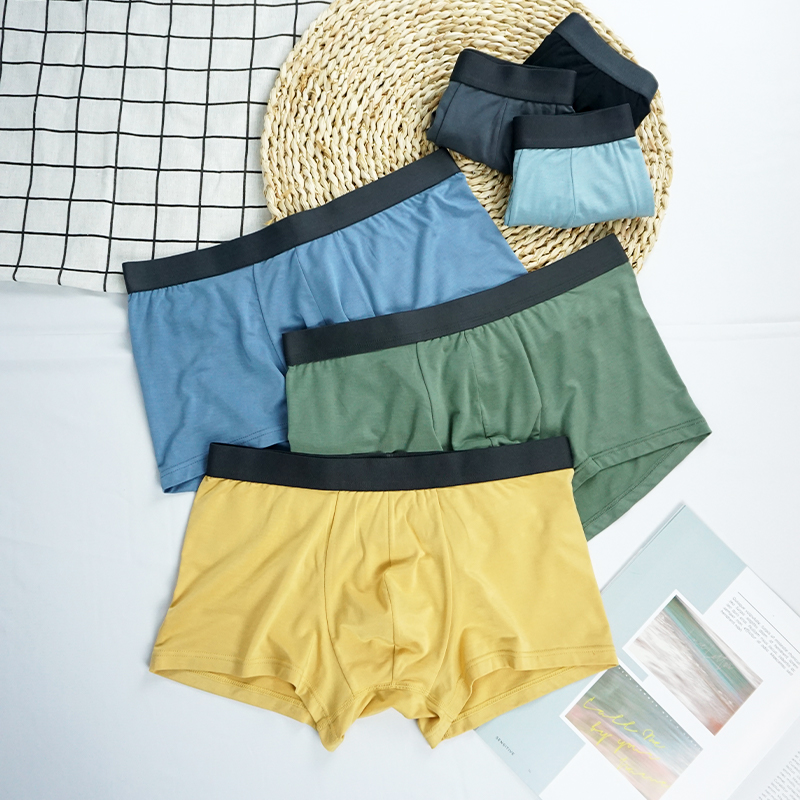 Men's Underwear Lenzing Modal Loose Breathable Cotton Pants Comfortable Antibacterial Fashion High Elasticity Simple Naked Mesh