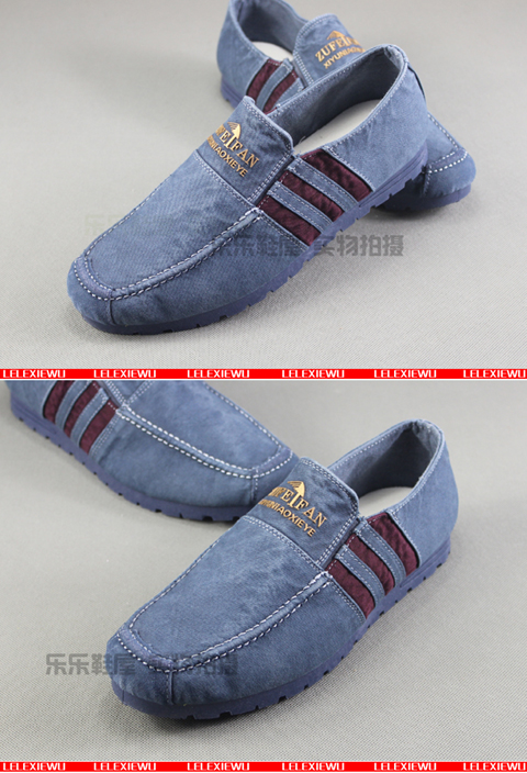 Giày cũ mới của Bắc Kinh Giày vải denim nam đặt chân đế phẳng ngang ngang giản dị thoải mái giày nam thấp giày sneaker