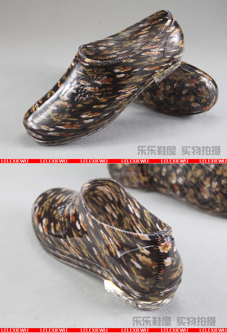 Vận chuyển quốc gia Kéo trở lại giày nữ mưa thấp để giúp giày không thấm nước mưa nữ ống ngắn màu bao da chống nước ủng chống nước giày đi mưa nữ