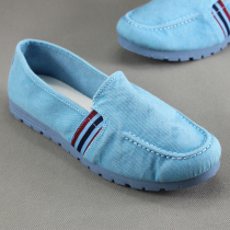 2022 new old Beijing cloth shoes womens single shoes denim cloth sails cloth shoes casual fashion low help comfort women shoes tide