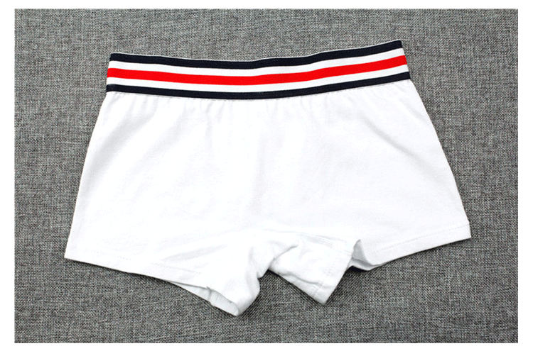 Đẹp trai t đồ lót cặp đôi rắn màu tt nữ tam giác boxer cotton rộng bên trung tính thể thao les eo sup châu Âu do lot nu