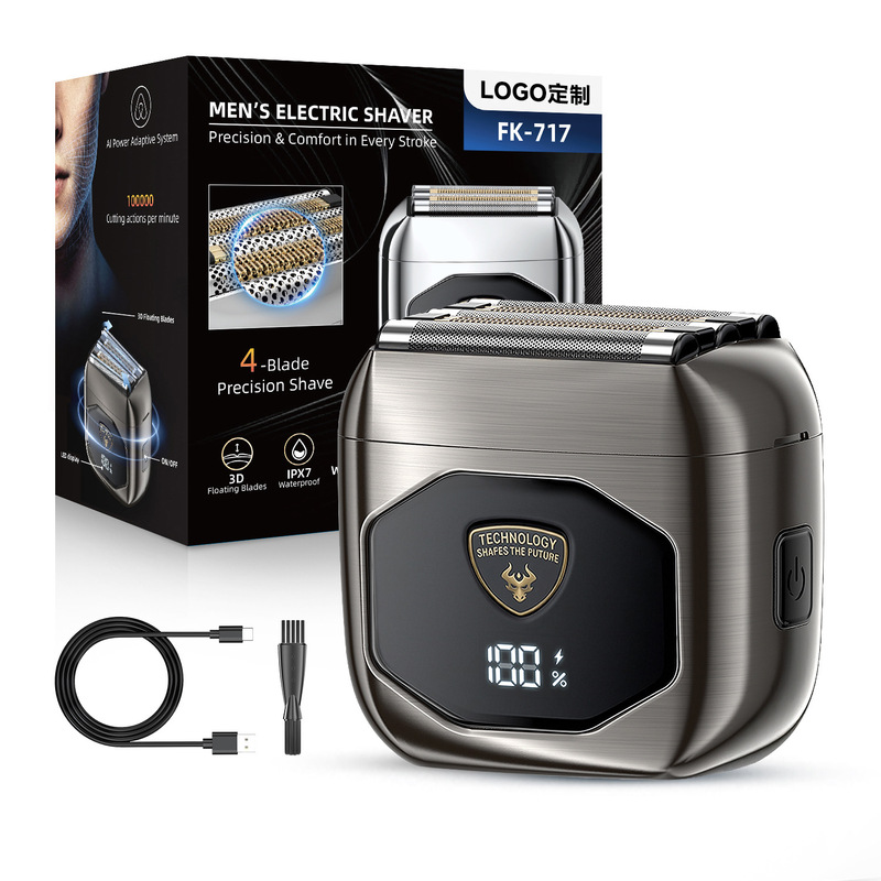 [German Quality] Upgraded Version with 7-Blade Reciprocating Electric Shaver, Fully Washable, New Portable Gift