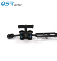 Diving back-flying side-mounted BCD aluminum alloy double-hole butterfly clip two-hole wave ball head bracket clip photography water photography