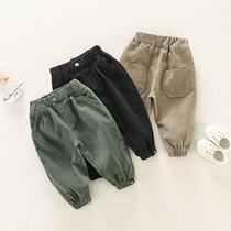 Boy Pants Fall Children Spring Autumn Casual Pants Children New Boy Baby Long Pants Handsome Qi pure cotton