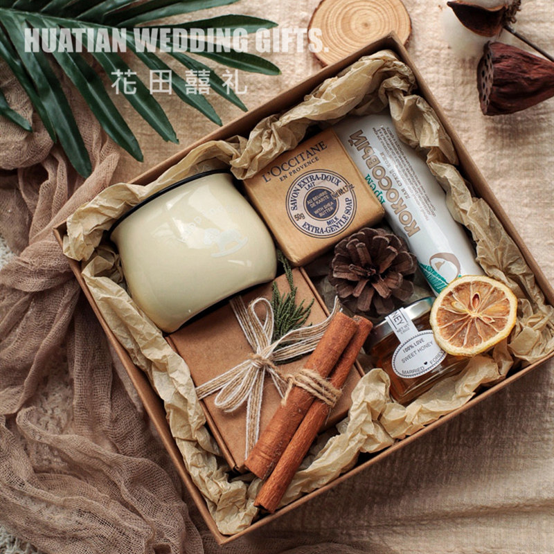 Son Ensemble Retro Companion Gift Woman Bridesmaid Wedding Male Companion Gift Box Oshudan Return Bestie Gift Opening Annual Meeting-Taobao