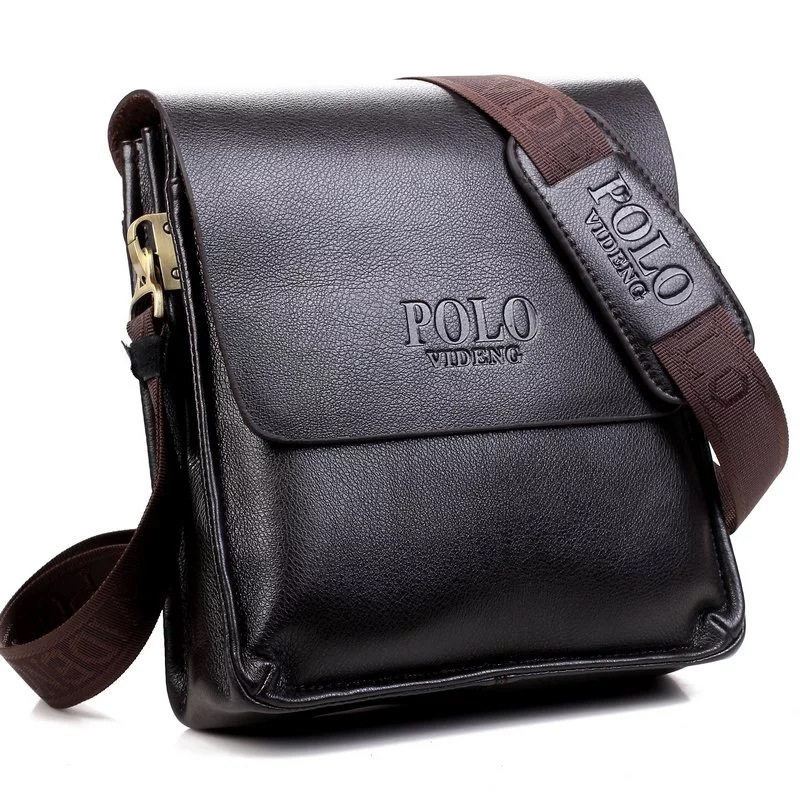 New polo business men's messenger bag large-capacity single shoulder diagonal bag men's bag vertical shoulder bag Vuitton Paul
