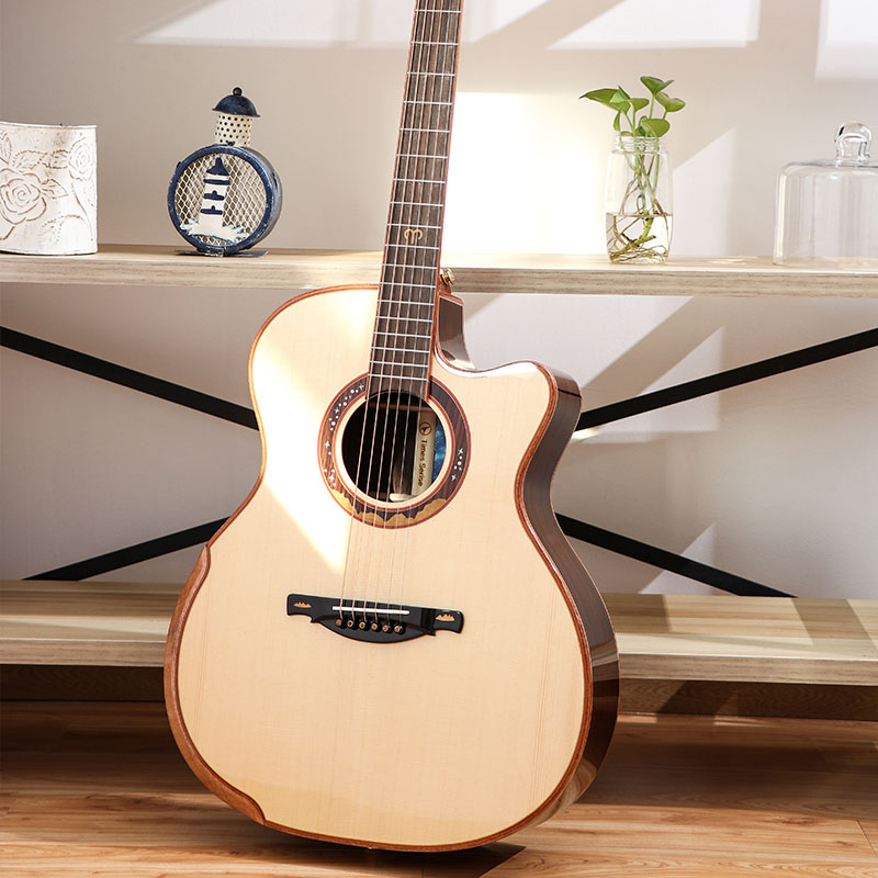 Single board guitar professional performance folk wooden guitar JITA electric box twelve constellations chasing music 41 inch guitar12