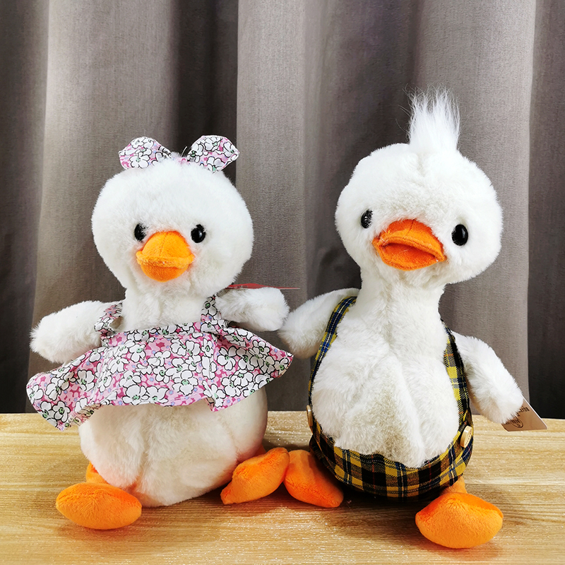 Super cute and cute pastoral duckling big white goose doll doll plush toy baby hug doll birthday gift