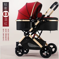 Роскошная стиль-бургундировая алюминиевая трубка + полная резина + большой подарочный пакет