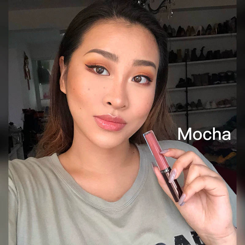 Được ủy quyền của Mỹ ofra lip gloss dưỡng ẩm cho môi son môi mật ong toot môi nhợt nhạt mocha tự nhiên - Son bóng / Liquid Rouge son bóng 3ce glass gloss	