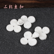 Disc buckle Button three wheel buckle dyed gift box wedding wedding card decoration buckle Tang suit Hanfu retro handmade accessories buckle