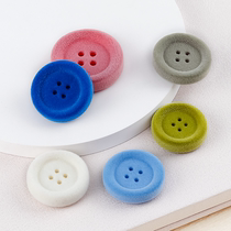 Flocking button sweater color velvet button button button coat windbreaker coat shoe flower decoration button childrens clothing button button button