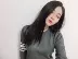 Cặp đôi áo len TB nam và nữ chạm đáy áo len mùa thu ngắn cổ tròn áo thun mỏng áo len tb