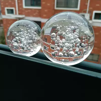 Fountain decoration crystal ball 60 70 80 90 100mm large glass transparent bubble ball landscaping ornaments