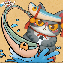 Instant noodle cat with grain series blind box doll box egg hand table car decoration toy