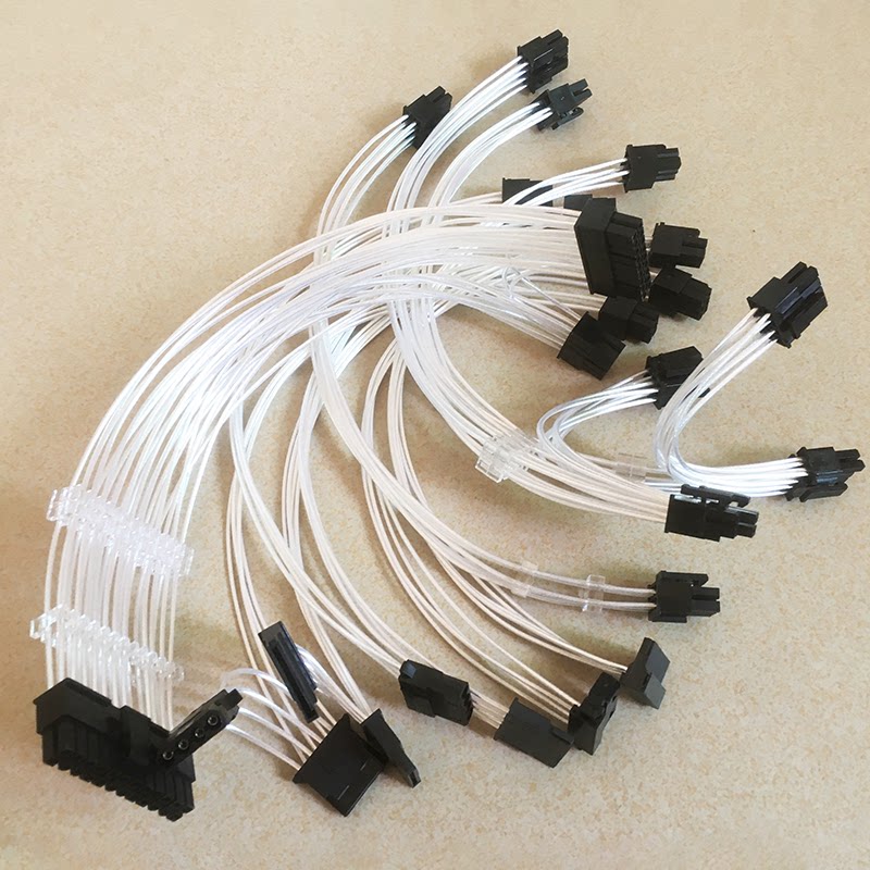 Full-module power supply custom line Haiyun Pirate Ship Yinxin Cooler Master power cord custom silver-plated line ITX