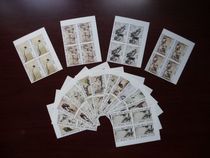 2019 Chinese name painting series stamps Eight great mountain people painting stamps (toothless) 16 new four-way tandem