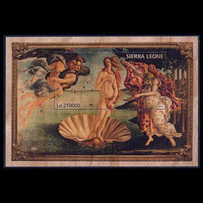 Sierra Leone 2019 Italian painters Porticelli famous for the birth of Venus M stamps brand new