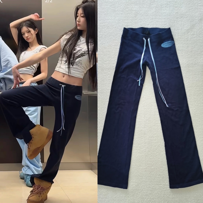 [Third Batch] Li Yuanxi's Same Style Pants Alternative, Low-Waisted Sweatpants, Ans Dotsloevner Version