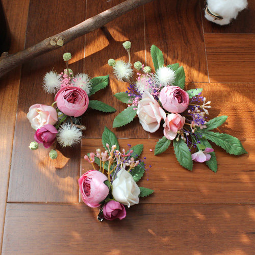 Mori Ensemble 2018 New Original Flowers Bridal Head Accessories Hair Clip Wedding Dresses Dress Accessories Seaside Holiday Hair Accessories