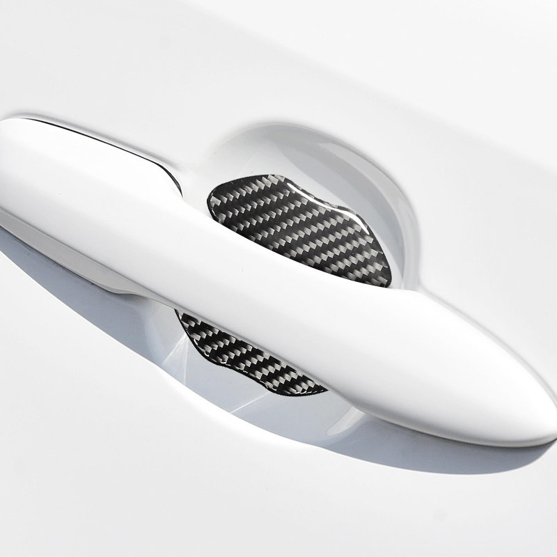 Car door handle stick door bowl handle lacquer protective film carbon fiber modified scratch-resistant decoration