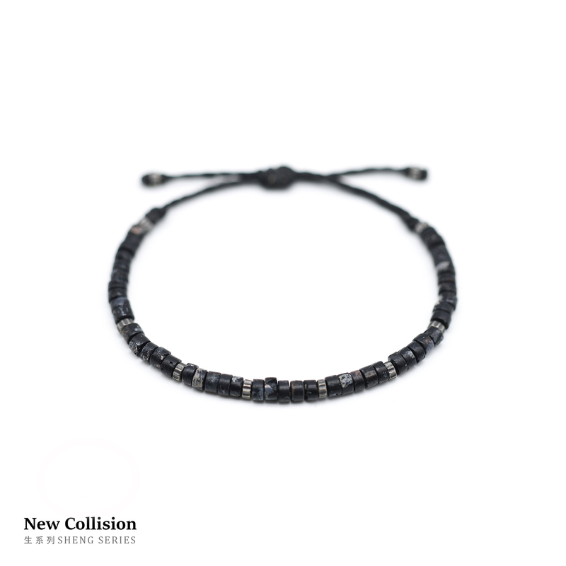 New Collision Lighthouse Iranian Black Turquoise 925 Silver Bracelet Niche Original Design High-End Bracelet