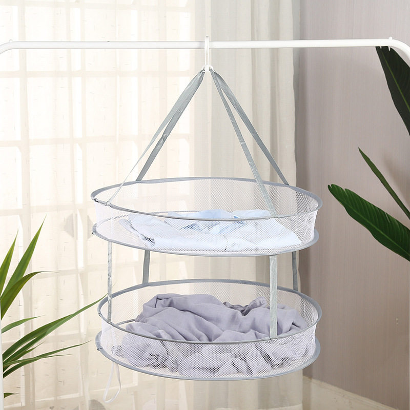 Clothes net drying socks artifact laundry basket drying net clothes tiled net pocket household sweater special drying rack