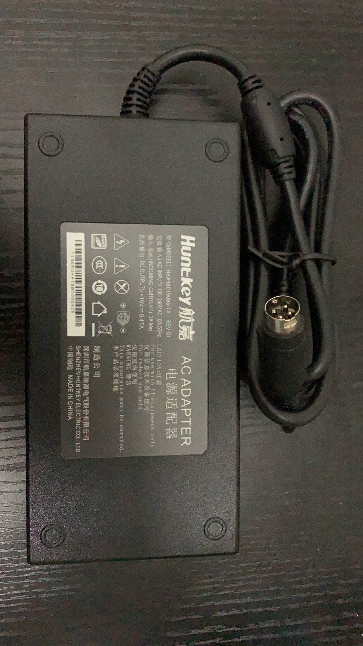 Original Hangjia HKA18019095-7A Hang plug 4-pin 19V9 47A power adapter charger