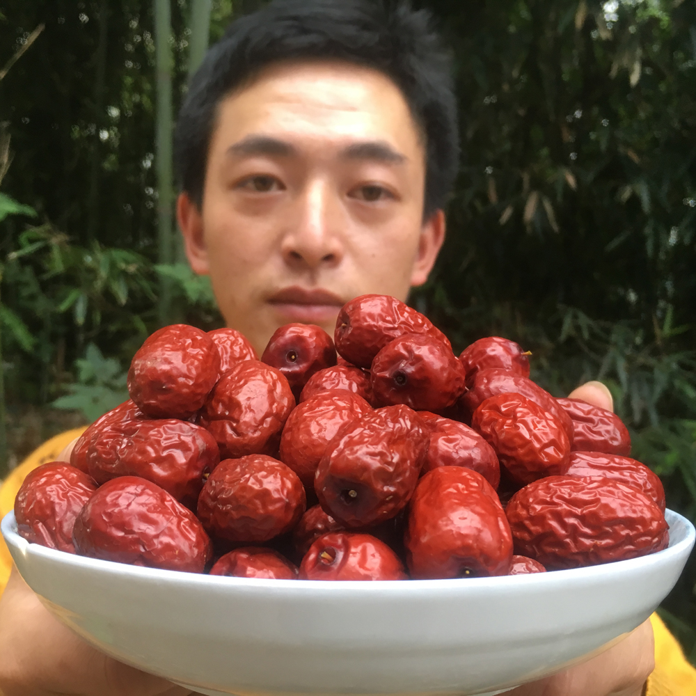 Farmhouse red date Joao Zaozao grey date dry goods Ties 500g Non and field red dates can be set with lotus seed silver ear Gui round cooking