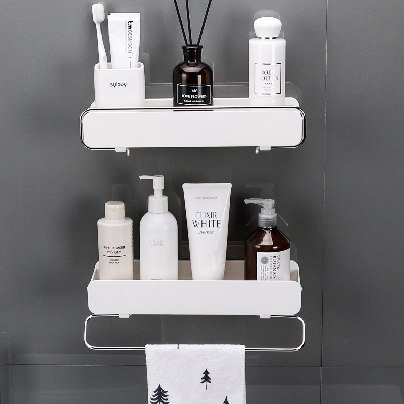 Biqing Home Free Punching Racks Makeup Room Supplies Containing shelf wall Wall-mounted Bathroom Racks Wash racks