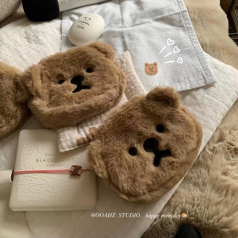 Cute Plush Bear Coin Purse for Women, Portable Miscellaneous Storage Bag, Makeup Organizer, Lipstick Bag, Earphone Bag, Card Holder, Coin Purse Cute Plush Bear Coin Purse for Women, Portable Miscellaneous Storage Bag, Makeup Organizer, Lipstick Bag, Earphone Bag, Card Holder, Coin Purse