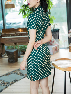 Cheongsam, lightweight retro dress, light style, Chinese style