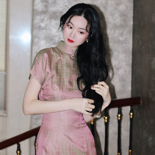 Tang Zhiyu retro daily long cheongsam