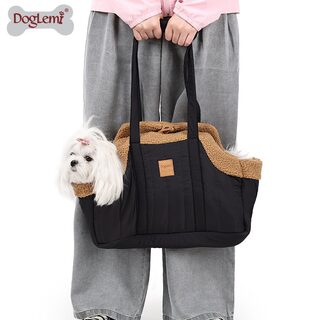 Cat Carrier Bag, Portable, Thickened for Winter, Large Capacity, Plush, Crossbody Bag for Sterilized Pets, Outdoor Pet Bag for Dogs