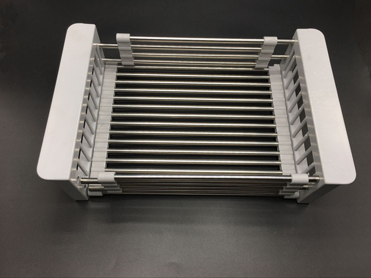 Retractable kitchen vegetable basin drain basket stainless steel water filter blue large pool vegetable basket sink sink drain rack